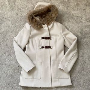 RW&Co Winter Wool Blend Coat with Removable Trim